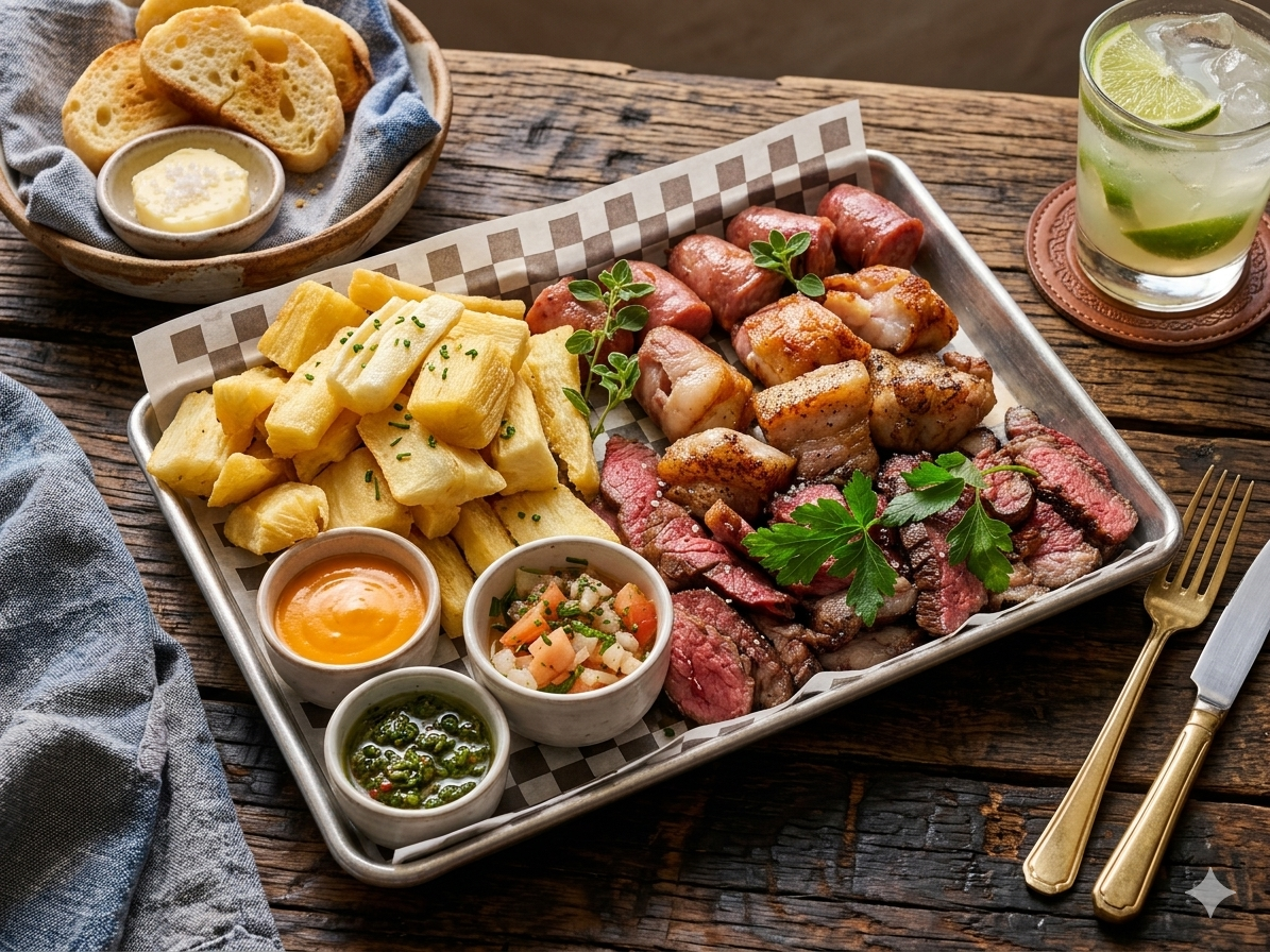 Samba BBQ Churrasco Platter with Yuca